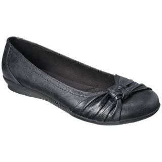 Womens Merona Matia Ballet Comfort Flat   Black 7.5