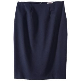 Merona Petites Classic Pencil Skirt   Blue 18P