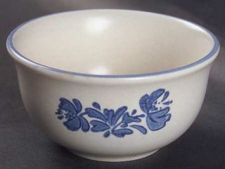 Pfaltzgraff Yorktowne (Usa) Dessert Bowl, Fine China Dinnerware   Blue Floral,Sm