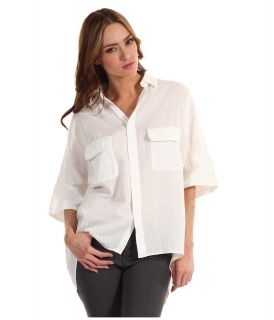 Ys by Yohji Yamamoto K Big Shirt Womens Long Sleeve Button Up (White)