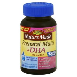 Nature Made Prenatal Multivitamin + DHA Softgels   60 Count