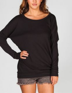 Slash Back Womens Sweatshirt Black In Sizes Medium, X Small, Small, L