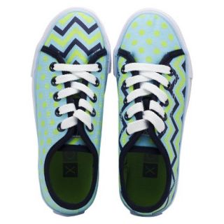 Girls Xolo Shoes Groovy Lace Up   Zig Zag Multicolor 4