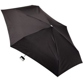 totes Manual Purse Umbrella with Case   Black