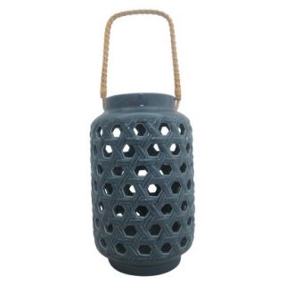 Threshold Ceramic Lantern   Blue (Large)