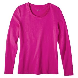 C9 by Champion Womens Long Sleeve Power Workout Tee   Vivid Pink L
