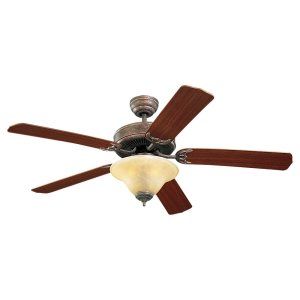 Monte Carlo MON 5HS52TBS L Tuscan Bronze Homeowners Deluxe 52 5 Blade White C
