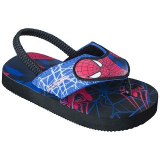 Toddler Boys Spiderman Flip Flop Sandals   Blue XL