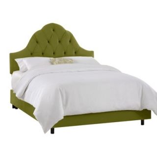 Skyline King Bed Skyline Furniture Toulouse Velvet Bed   Green