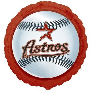 Houston Astros Baseball Foil Balloon