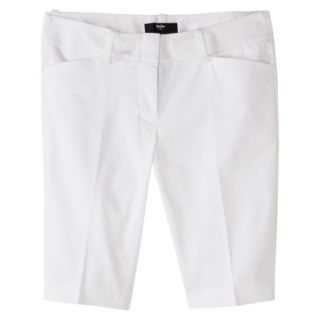 Mossimo Petites 10 Bermuda Shorts   White 12P