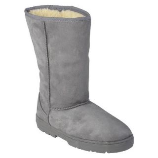 Womens Journee Collection Faux Suede Lug Sole Boot   Gray (8)