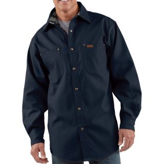 Carhartt Canvas Shirt Jacket   Midnight, XL, Model S296