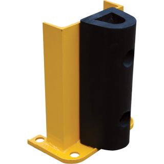 Vestil Structural Cast Rack Guard   With Rubber Bumper, 12 Inch H, 7 1/2 Inch W