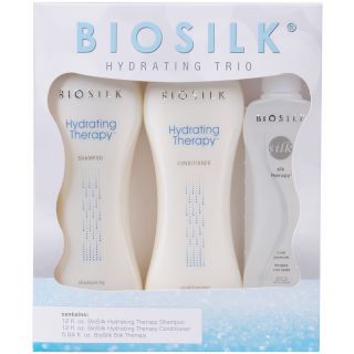 BioSilk Hydrating Therapy Shampoo and Conditioner with Silk Therapy Trio