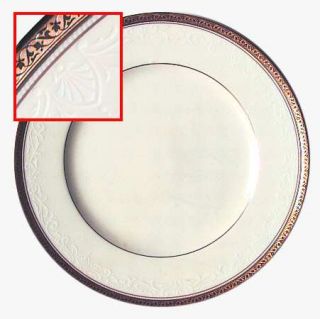 Noritake Ardmore Gold Dinner Plate, Fine China Dinnerware   White Scrolls,Gold I