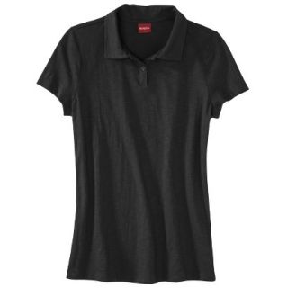 Merona Womens Short Sleeve Polo   Black S