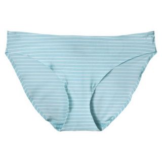 Gilligan & OMalley Womens Micro Seamless Bikini   Aqua Stripe S