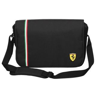 Ferrari Black Messenger Bag (active Collection)