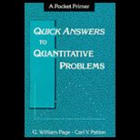 Quick Answer to Quantitative Problems
