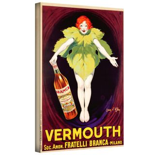 Artwall Jean Dylen Poster Advertising Fratelli Branca Vermouth, 1922 Gallery wrapped Canvas