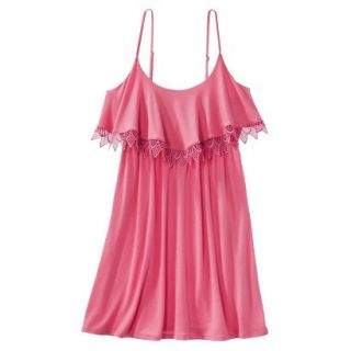 Xhilaration Juniors Coverup Swim Dress  Pink L