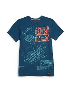 DKNY Girls Boys Skate Park Tee   Blue