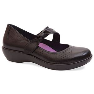 Dansko Womens Deidra Black Full Grain Shoes, Size 40 M   2201 020200
