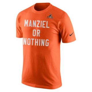 Nike Manziel Or Nothing (NFL Cleveland Browns) Mens T Shirt   Brilliant Orang