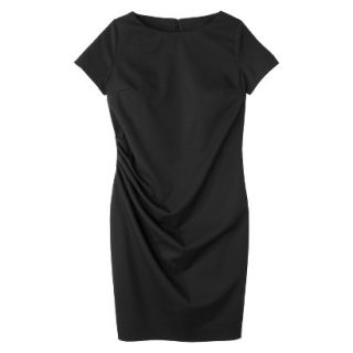 Merona Womens Twill Ruched Dress   Black   10