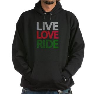  Live Love Ride Cowgirl Hoodie (dark)