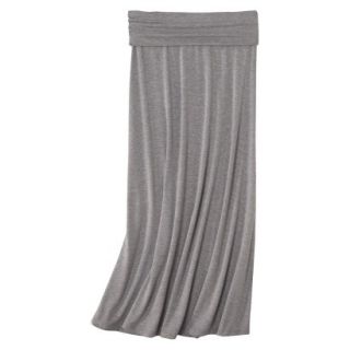 Mossimo Supply Co. Juniors Solid Fold Over Maxi Skirt   Gray XXL(19)