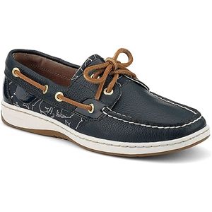Sperry Top Sider Womens Bluefish 2 Eye Navy Whale Shoes, Size 6.5 M   9266610