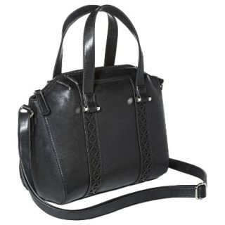 Mossimo Mini Satchel Handbag with Crossbody Strap   Black