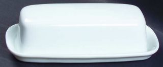 Corning Winter Frost White 1/4 Lb Covered Butter, Fine China Dinnerware   Corell
