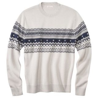 Merona Mens Pullover Fair Isle Sweater   Pebble XL