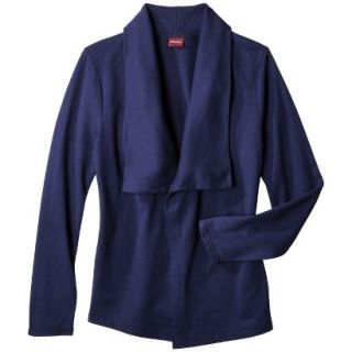 Merona Womens French Terry Layering Jacket   Nightfall Blue S