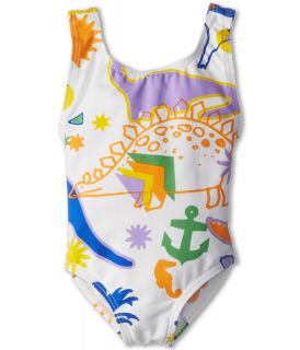 Stella McCartney Kids Imogen Baby Dinosaur Print Swimsuit Girls Jumpsuit & Rompers One Piece (Multi)
