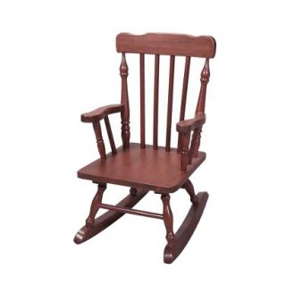 Kids Rocking Chair Kids Colonial Rocking Chair   Red Brown (Cherry)