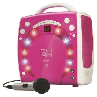 Singing Machine CD+G Mini Lightshow Karaoke System   Pink (SML283P)