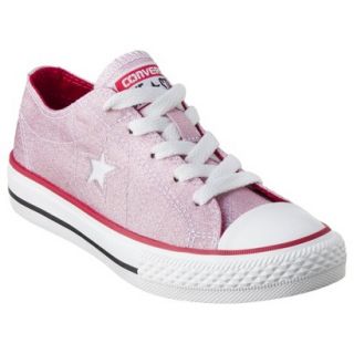 Girls Converse One Star Glitter Oxford Sneaker   Pink 5