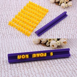 Plastic Letternumber Cookie Stamp