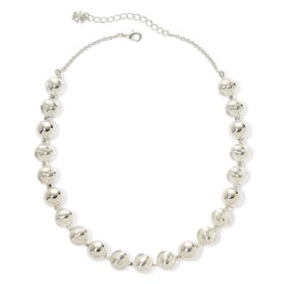 MONET JEWELRY Monet Silver Tone Bead Collar Necklace