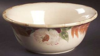 Home Trends Hibiscus Mixing Bowl, Fine China Dinnerware   Bamboo Edge,Ferns,Flor