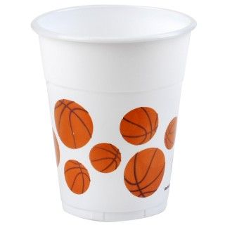 Basketball 14 oz. Plastic Cups