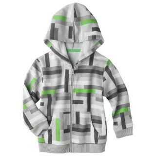 Circo Infant Toddler Boys Geometric ZipUp Sweatshirt   Gray Mist 5T
