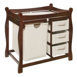 Changing Table with Hamper and Baskets   Cherry