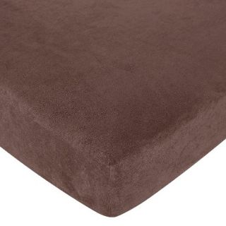 Ethan Fitted Crib Sheet   Chocolate