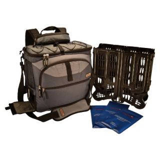 TrackPack Drink Dispensing Backpack Cooler   Gray (14 x 14 x 8)