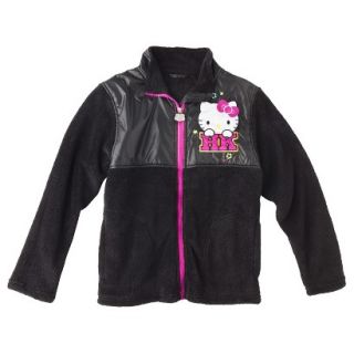 Hello Kitty Girls Fleece Jacket   Black 4